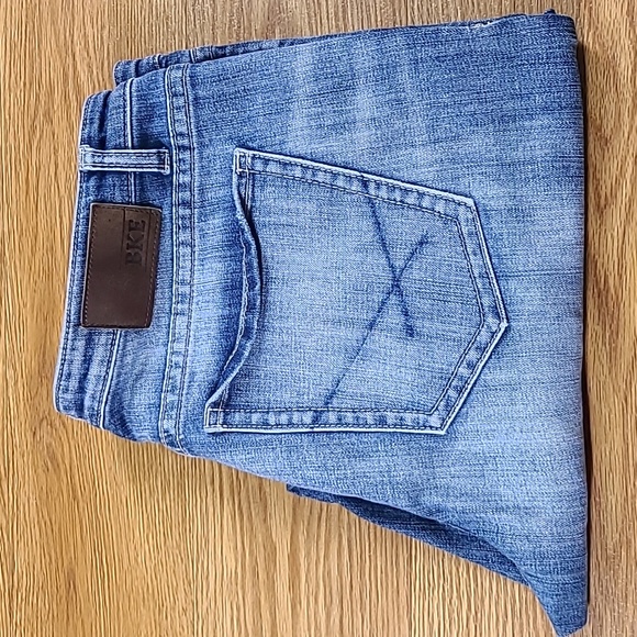 BKE 36x27 NOLAN STRAIGHT LEG MENS 36R DISTRESSED FADED BUTTON FLY STRETCH JEANS - Picture 7 of 7